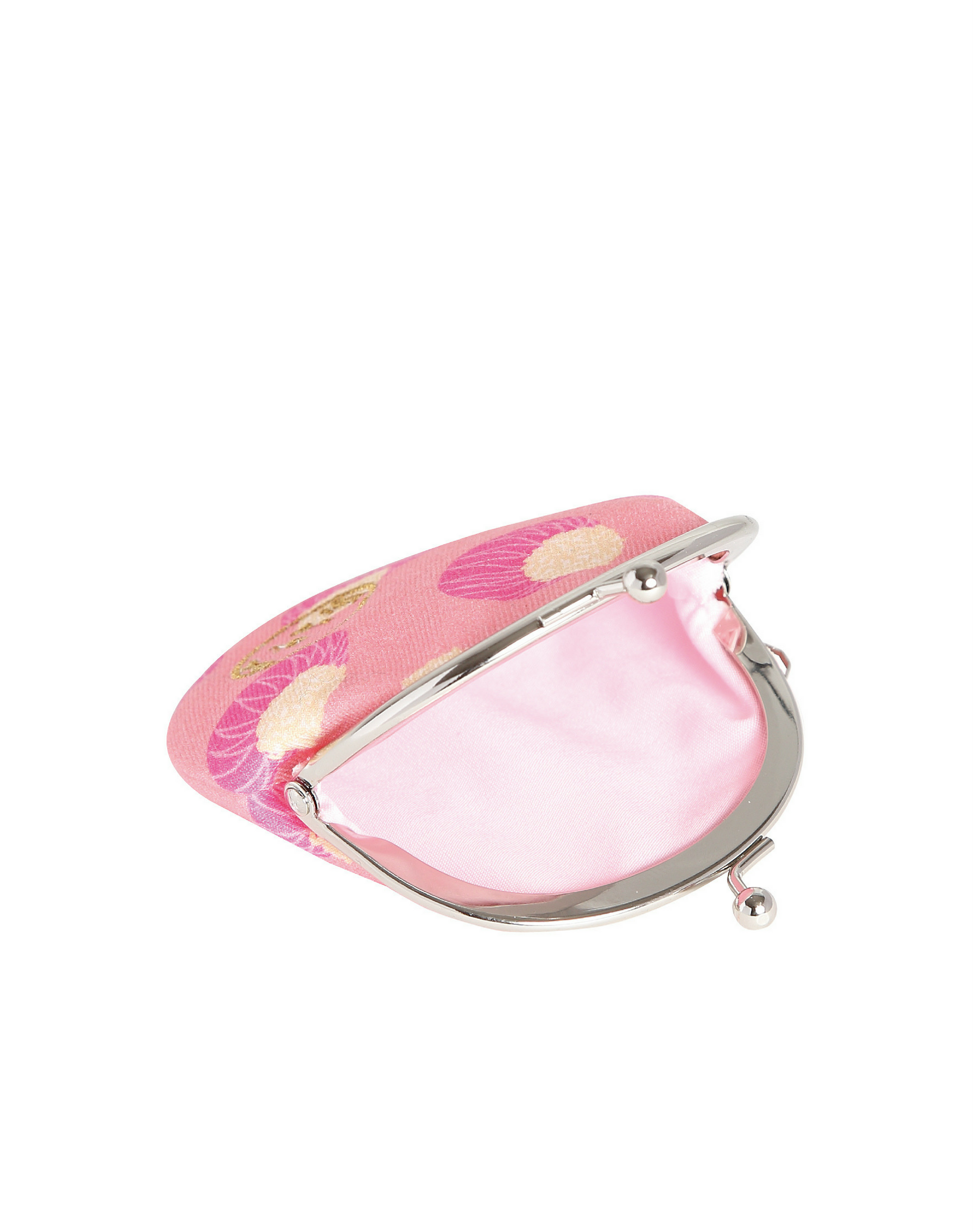 Mini Purse Pink Chrysanthemum Rice Cakes open