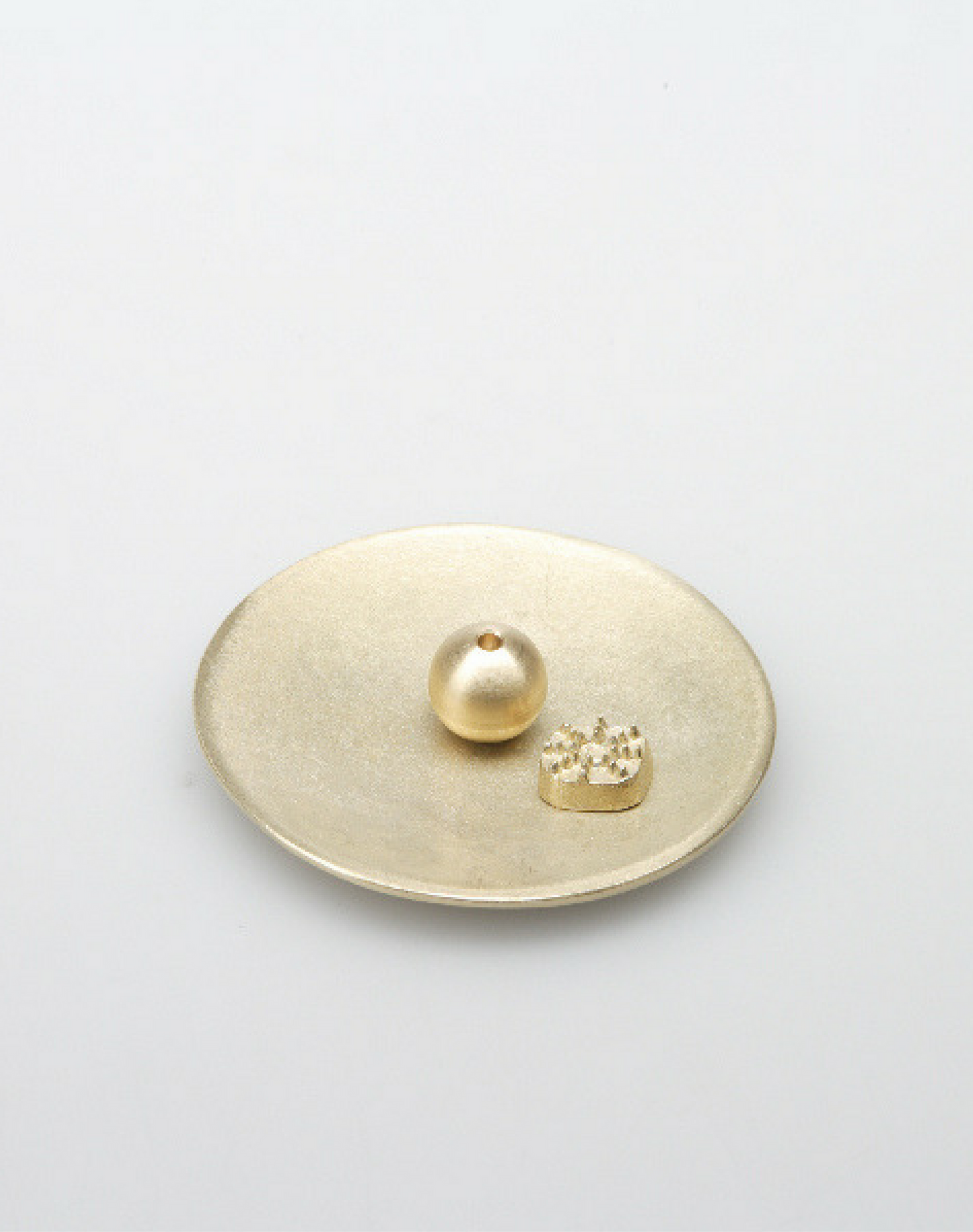 Incense stand Round brass - MONOLAB