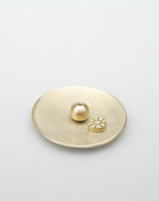 Incense stand Round brass - MONOLAB