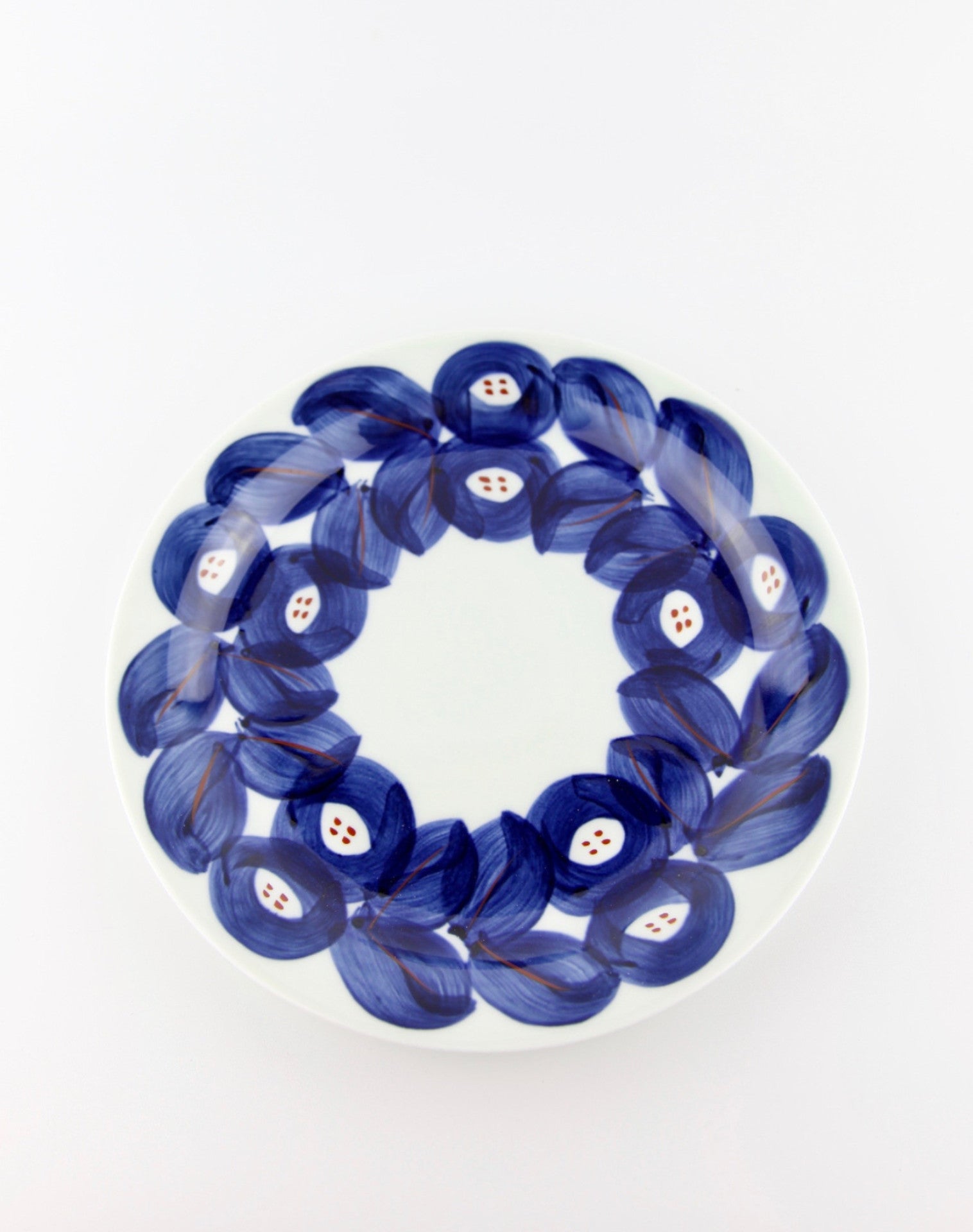 nature plate arita japan hand painted