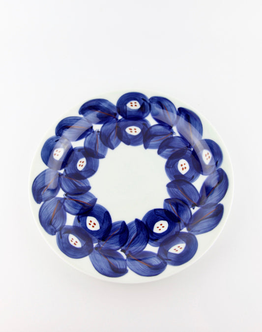 nature plate arita japan hand painted