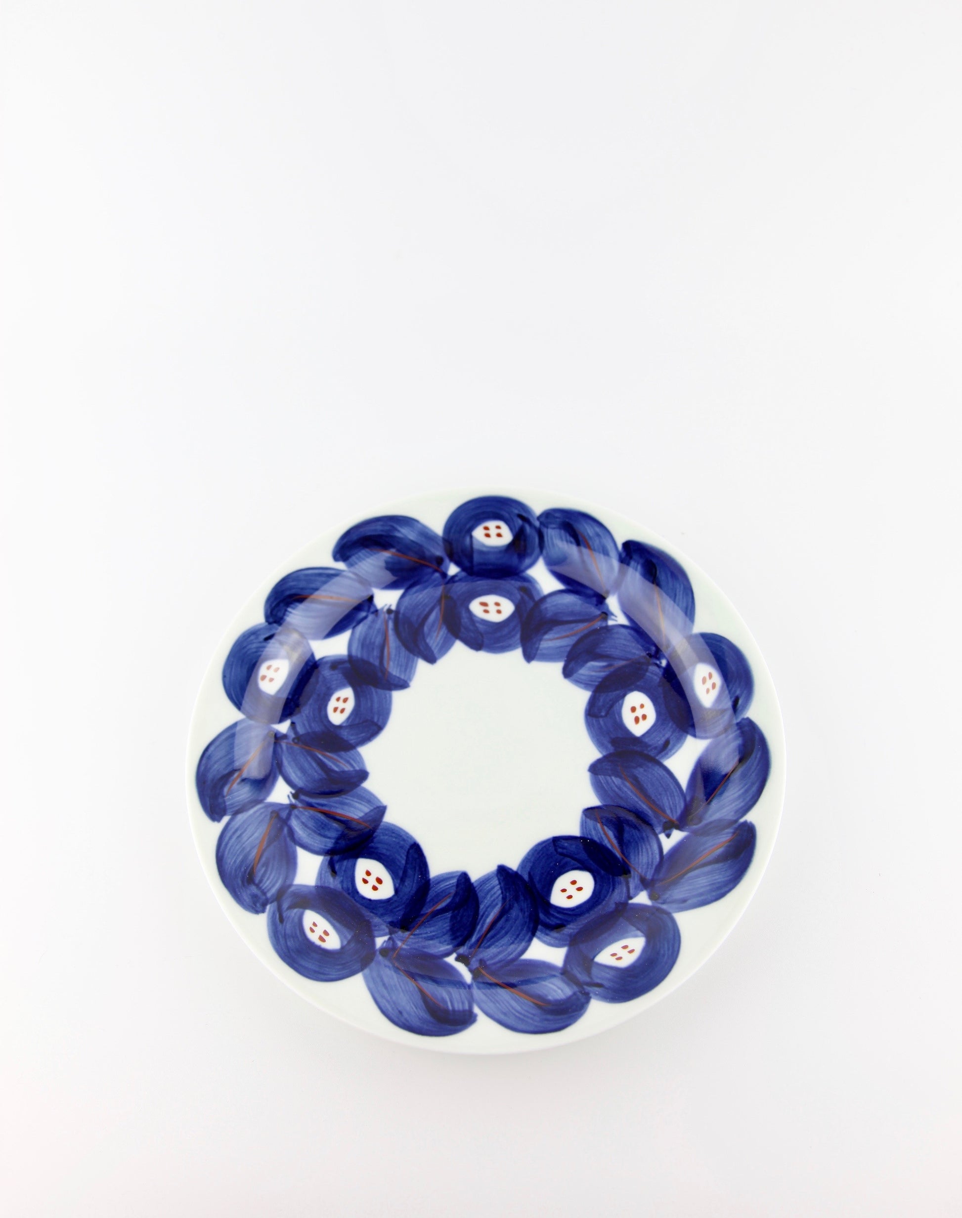 nature plate arita japan hand painted