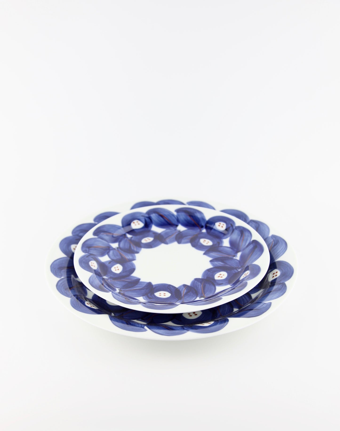 nature plate arita japan hand painted