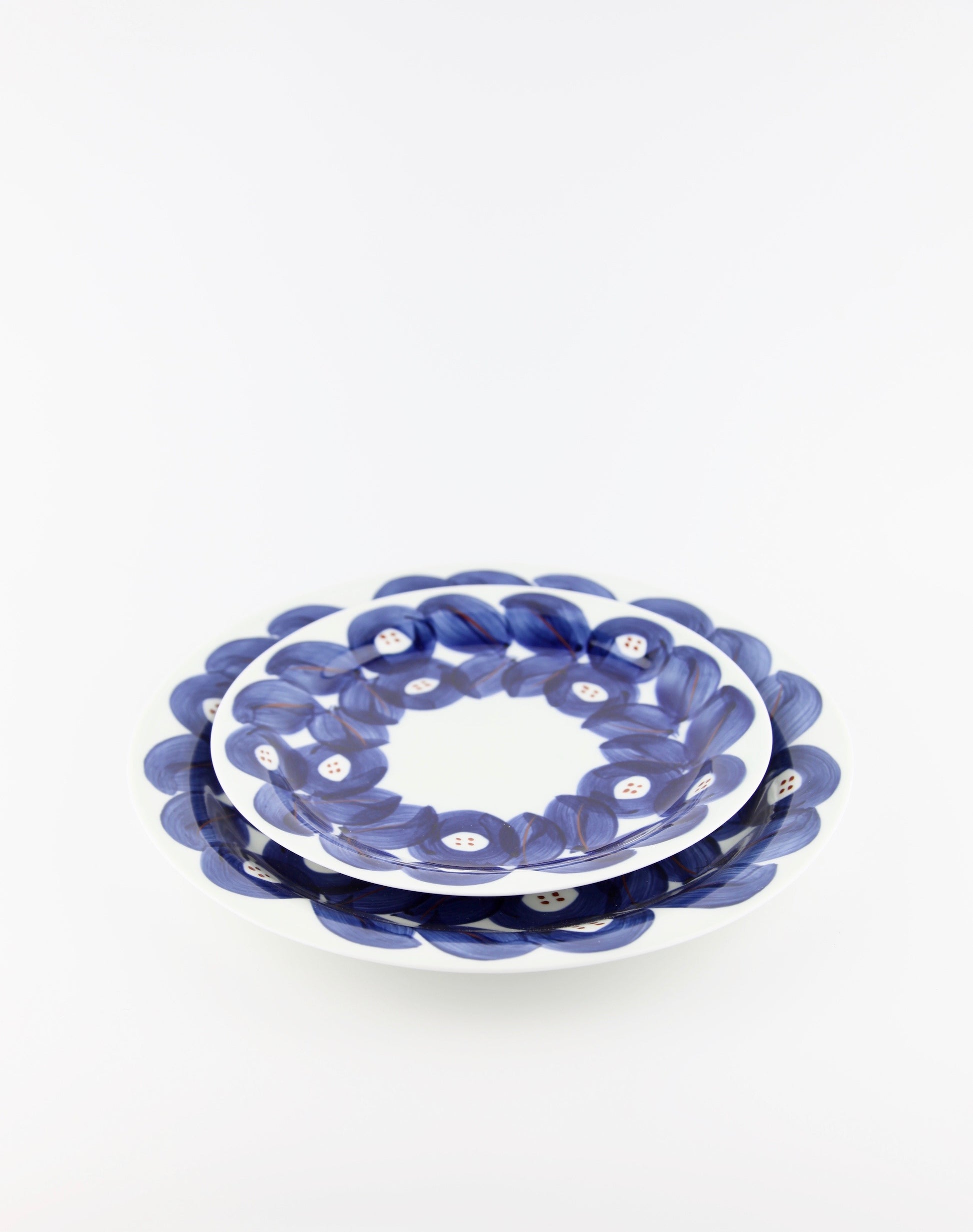 nature plate arita japan hand painted