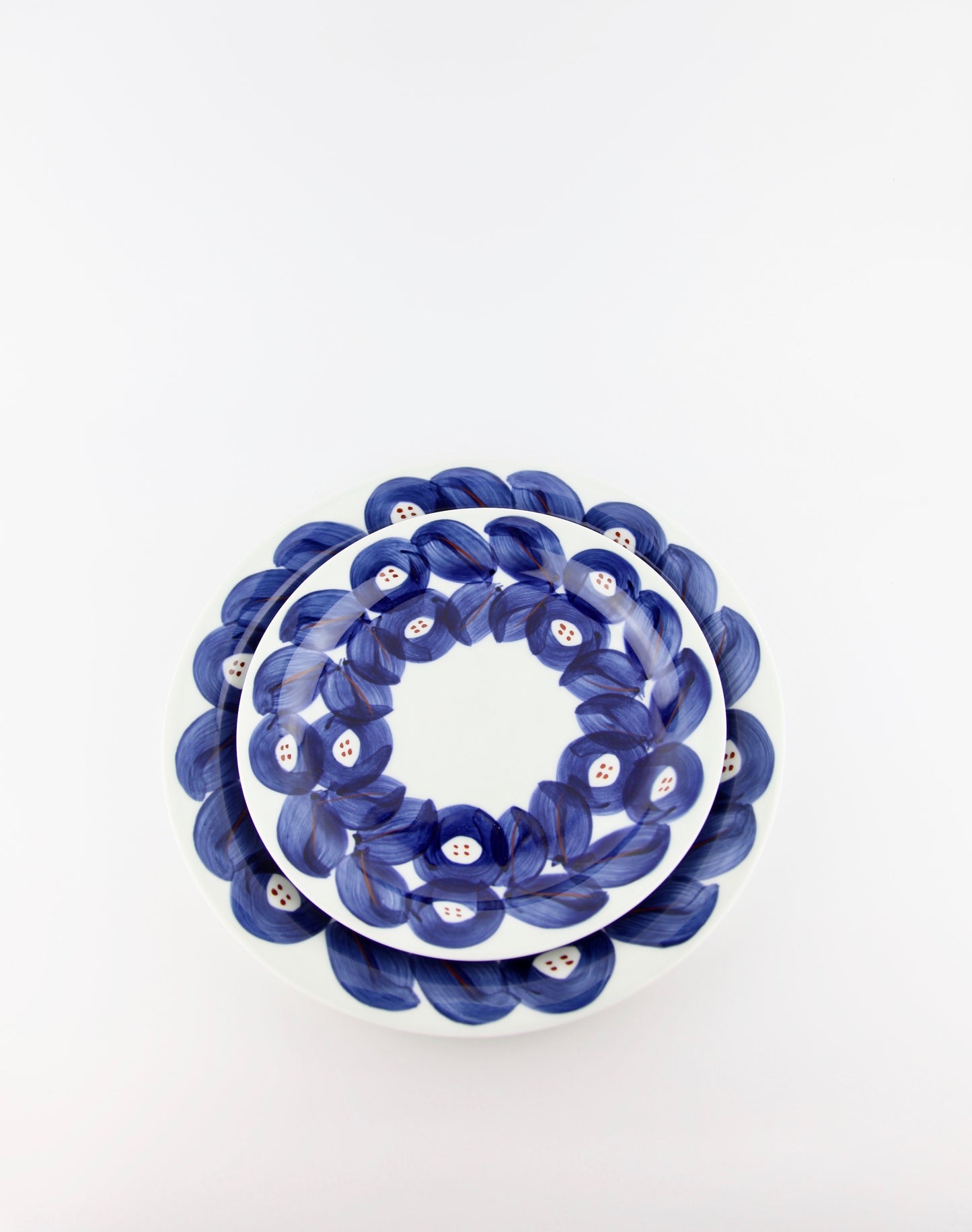 nature plate arita japan hand painted