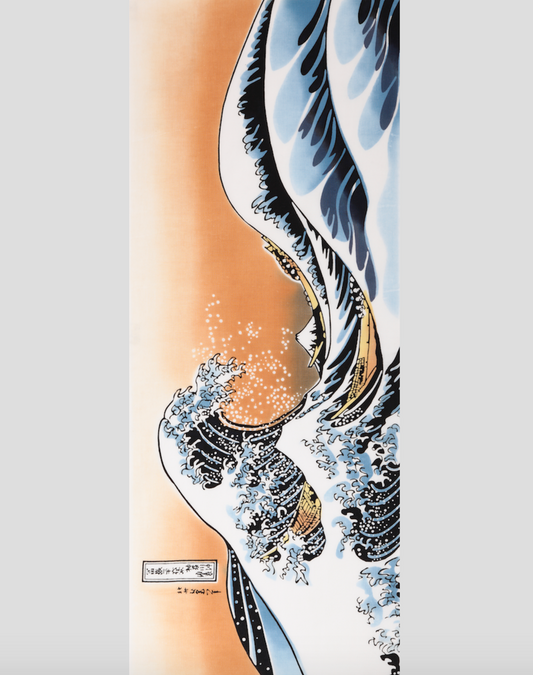 Tea towel Ukiyoe '36 Views of Mt. Fuji _The Big Wave' - MONOLAB