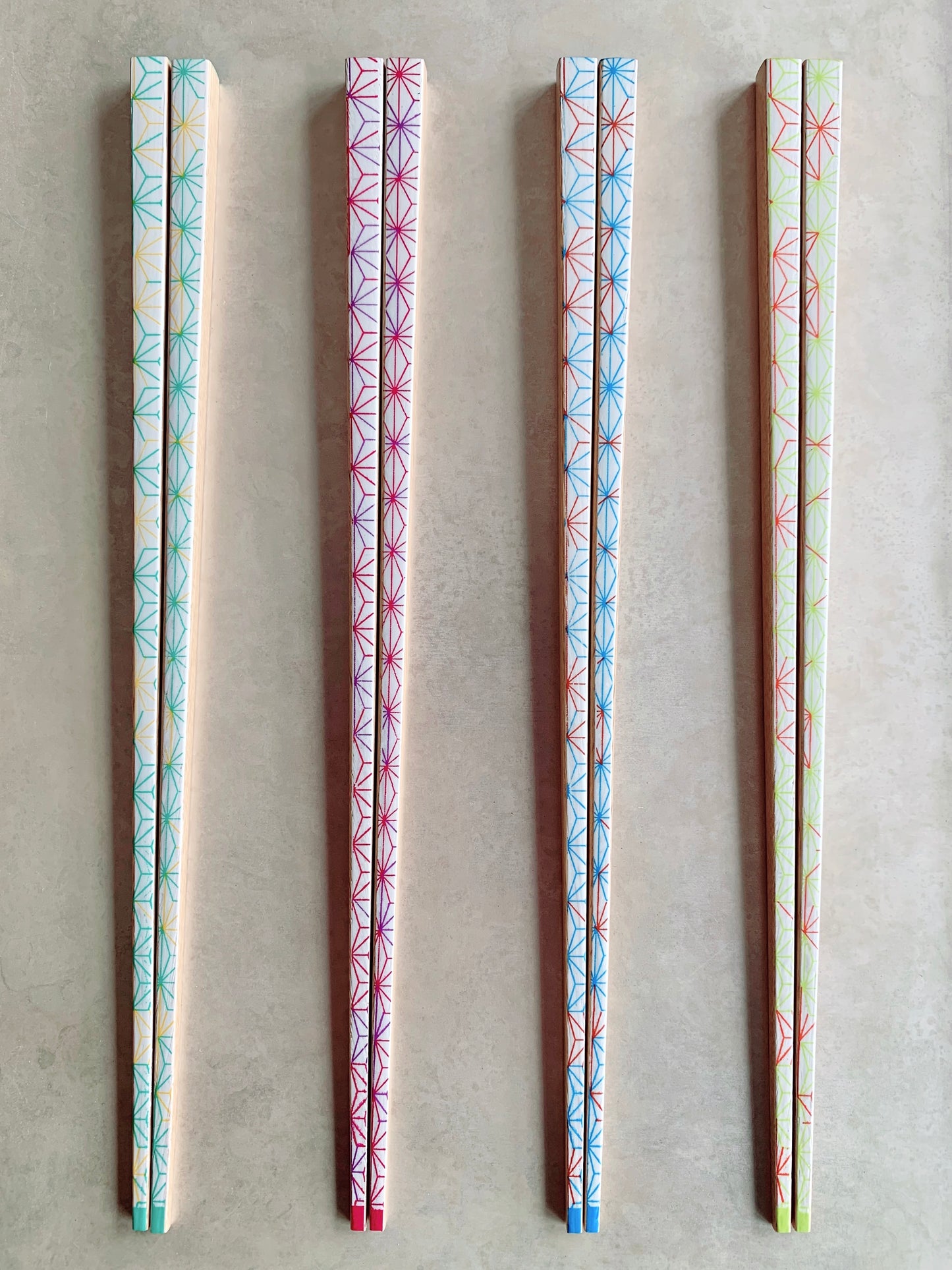 Chopsticks Asanoha Red