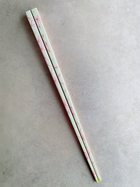 Chopsticks Asanoha Light Green