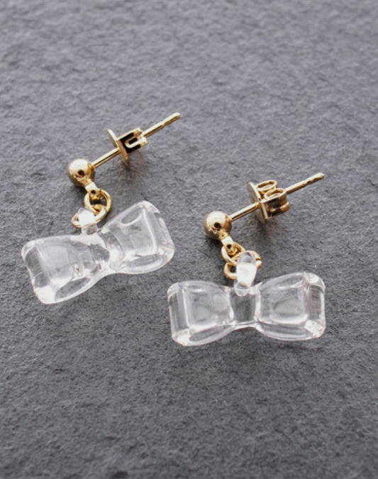 japan handmade glass jewellery pierce