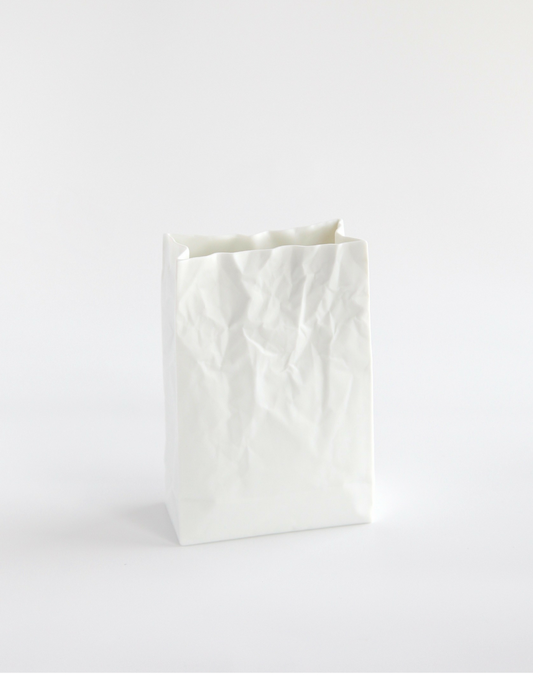 Makoto Komatsu vase paper bag moma