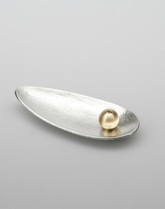 Incense stand Bamboo leaf tin - MONOLAB