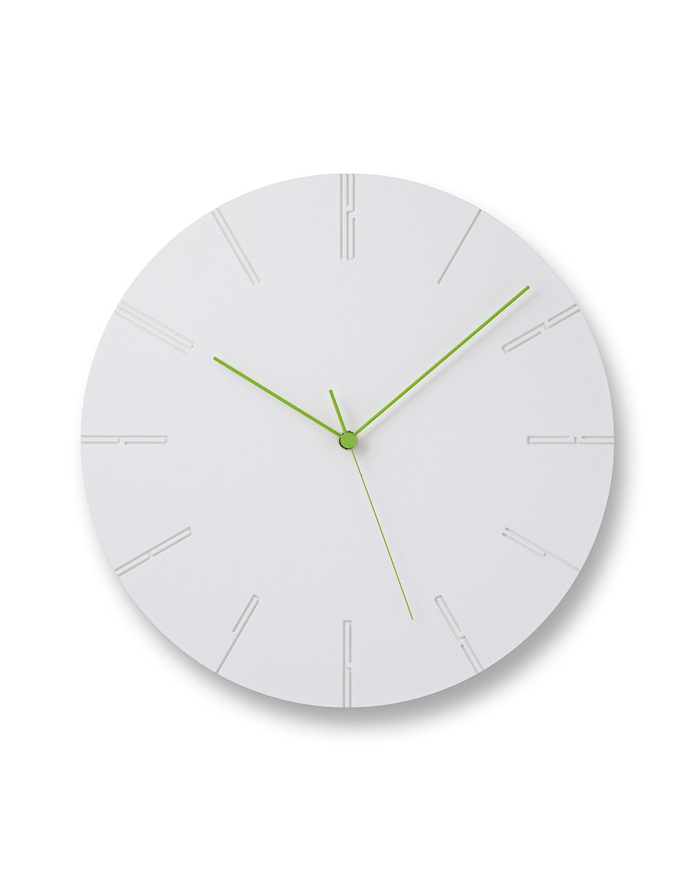 Carved II Clock White - MONOLAB
