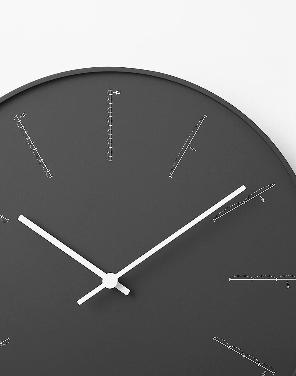 Divide Clock Black - MONOLAB