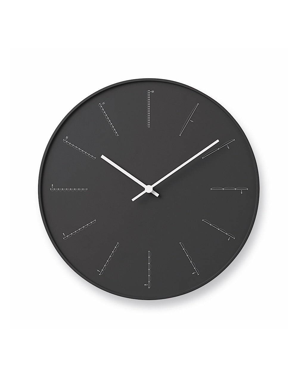 Divide Clock Black - MONOLAB