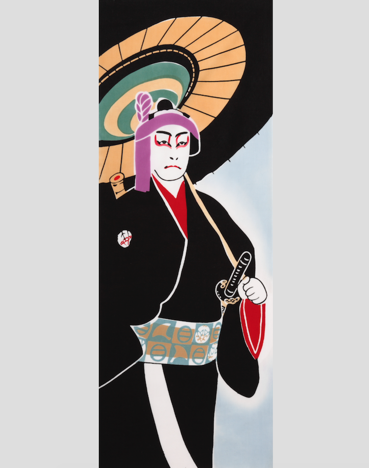 Tea towel Kabuki 'Sukeroku' - MONOLAB