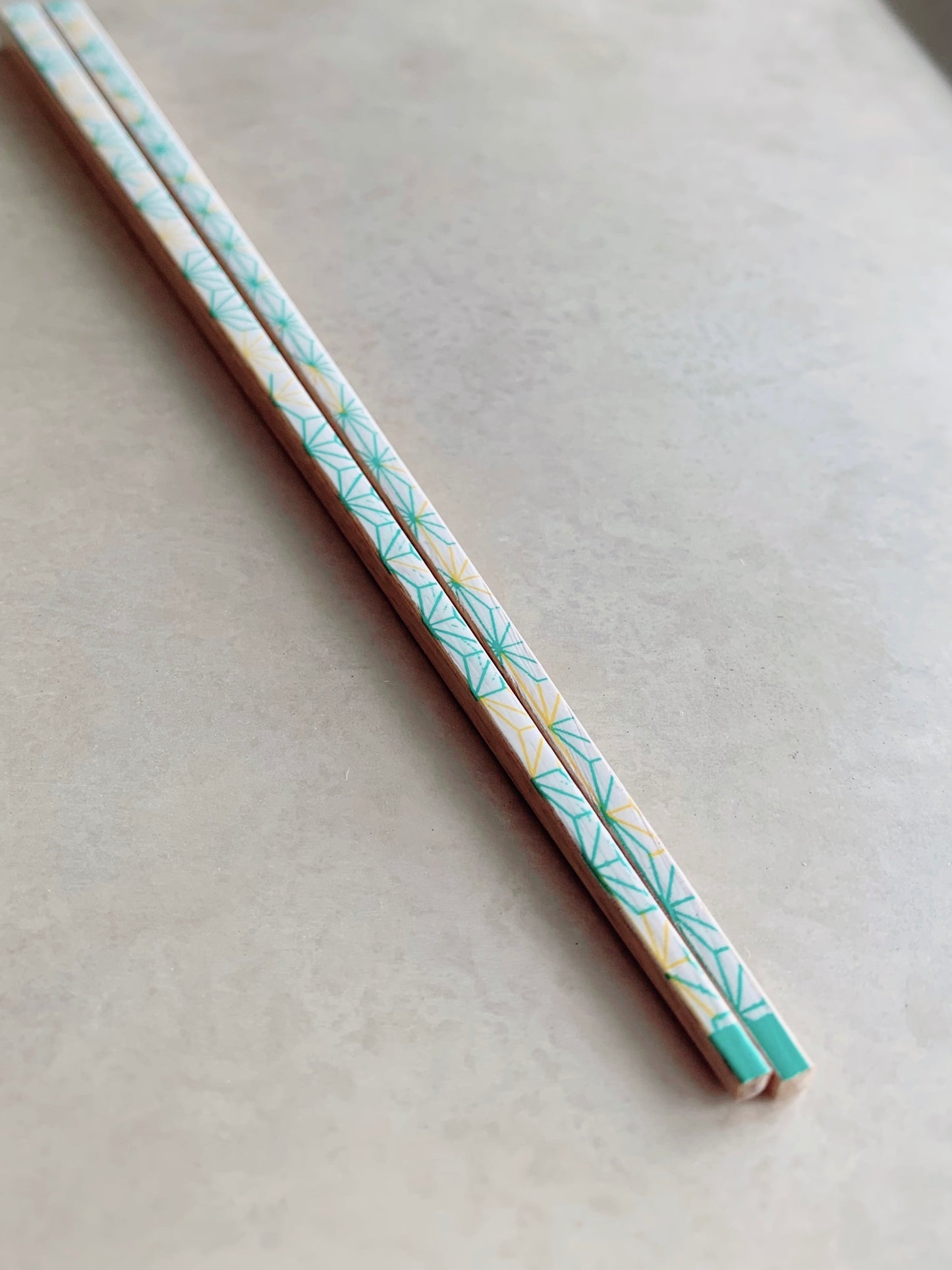 Chopsticks Asanoha Green